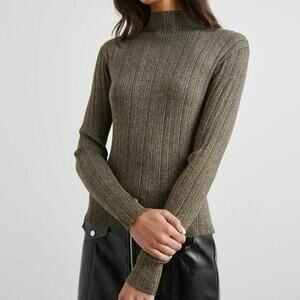 Rails Vivienne Sweater In Gold Lurex
